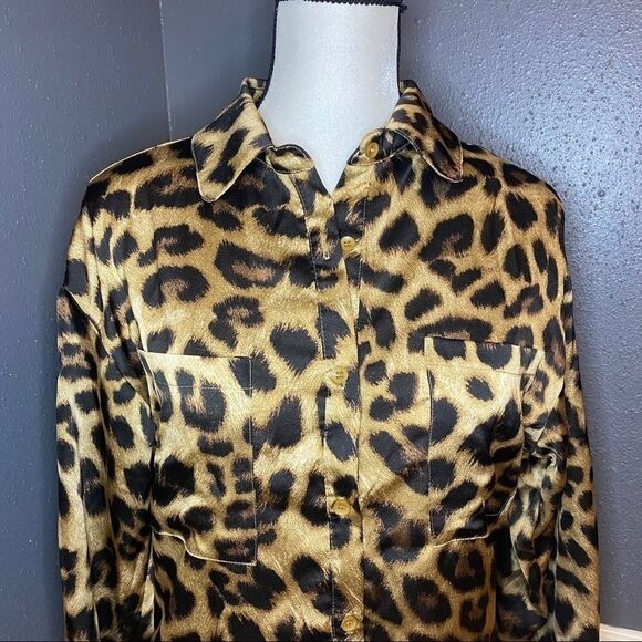 Nasty Gal If Looks Could Kill Leopard Buttondown - Picture 6 of 13